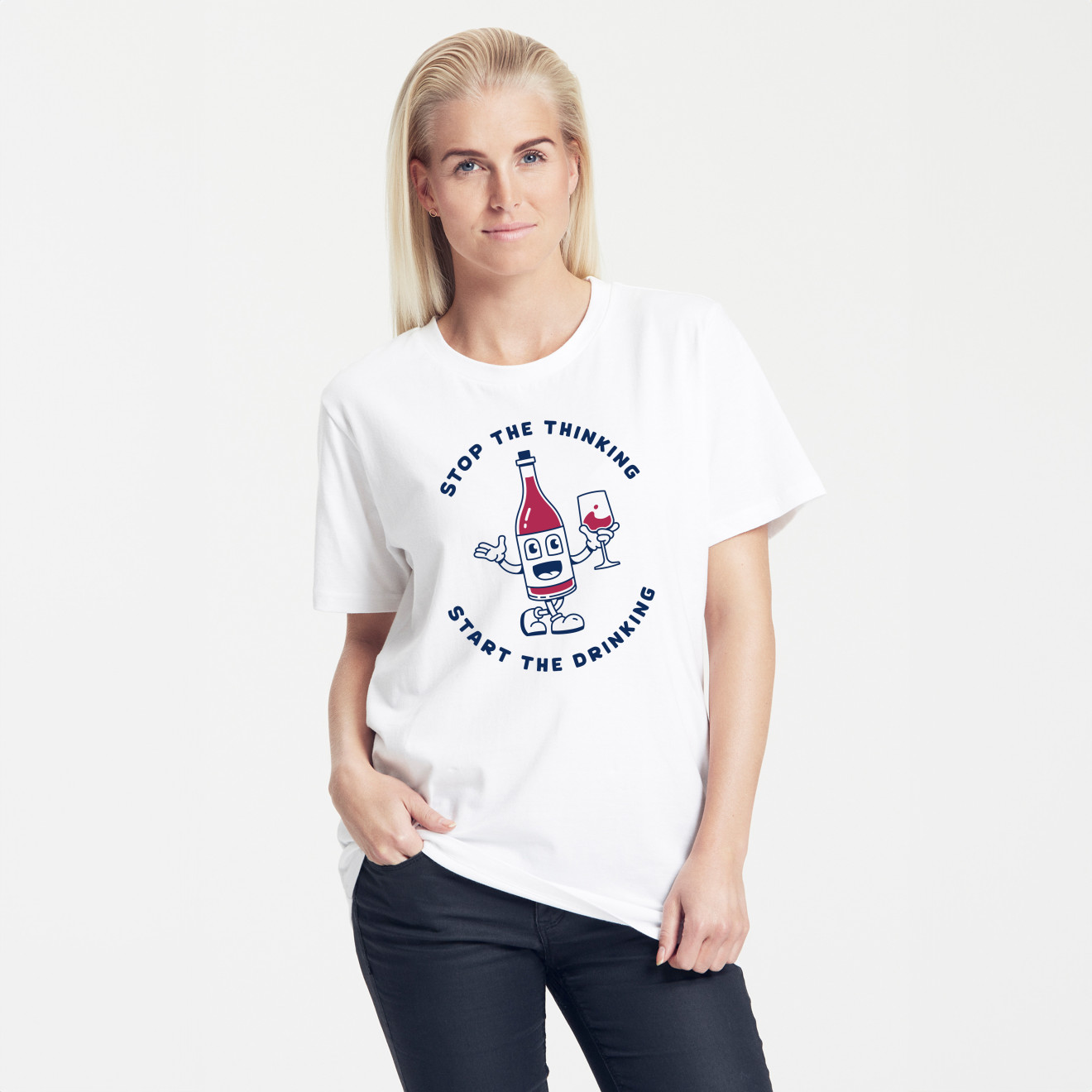 Afbeelding van het product Vino loco, uit de product categorie T-shirts volwassenen