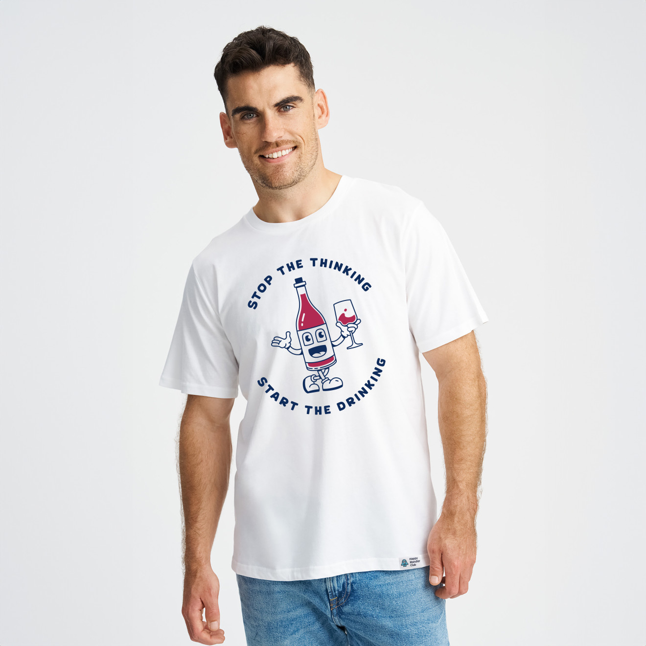 Afbeelding van het product Vino loco, uit de product categorie T-shirts volwassenen