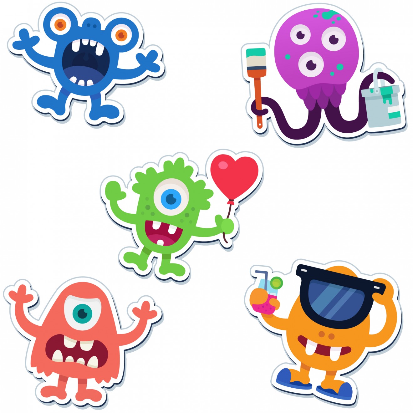 Image of the product The happy bunch, from the product category Magnets